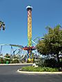 The tower at Six Flags in Vallejo