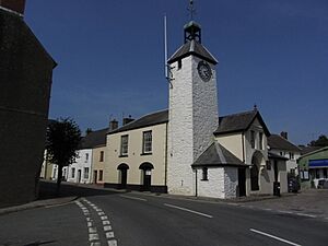Town Hall and Clock Tower, Laugharne (geograph 3750176 by Colin Park)