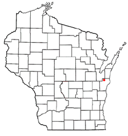 Location of Cooperstown, Wisconsin