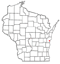 Location of Newton, Wisconsin