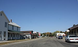 Looking north in downtown Warrens