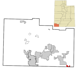 Location in Washington County and the U.S. state of Utah