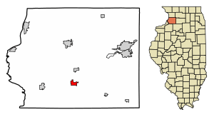 Location of Prophetstown in Whiteside County, Illinois