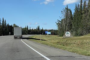 Yellowhead County AB Entrance on Yellowhead Highway