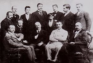 13 members of the Serbian poetic circle