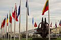 160211-D-DT527-007 NATO country flags wave at the entrance of NATO headquarters in Brussels 2016