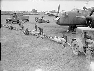 58 Squadron Whitley at RAF Linton-on-Ouse WWII IWM CH 226