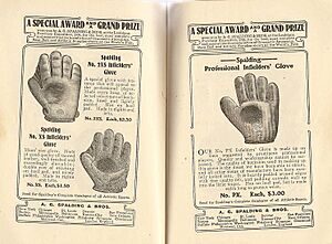 AdvertisementInfieldersBaseballGlovesSpalding1905