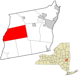 Location in Albany County and the state of New York.