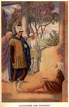 Alexander visits Diogenes at Corinth by W. Matthews (1914)