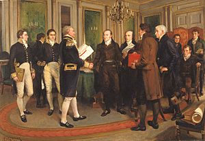 Amédée Forestier - Signing of Treaty of Ghent (1814)