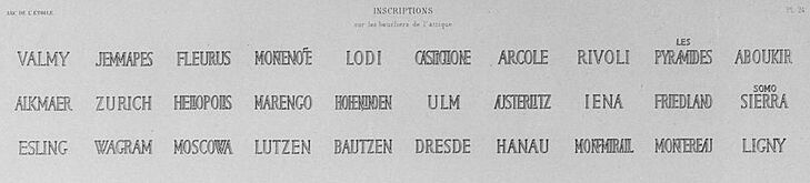 Batailles gravées sur atique ADT