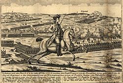 Battle of White Marsh (December 5–8, 1778).Camp Hill (labeled "Sandy Run") is at upper left.