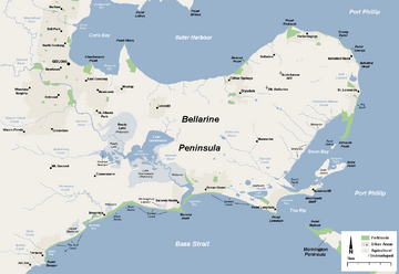 Bellarine Peninsula Map