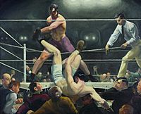 Bellows George Dempsey and Firpo 1924