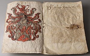 Beloningsbrief van koning Filips II van Spanje aan Balthasar Gerards, 1590