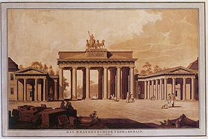 Berger nach Lüdtke Brandenburger Tor Aquatinta 1796