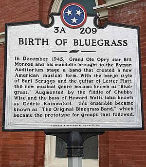 Birth of Bluegrass sign