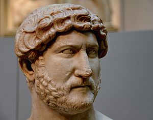 Bust of Emperor Hadrian. Roman 117-138 CE. Probably From Rome, Italy. Formerly in the Townley Collection. Now housed in the British Museum, London