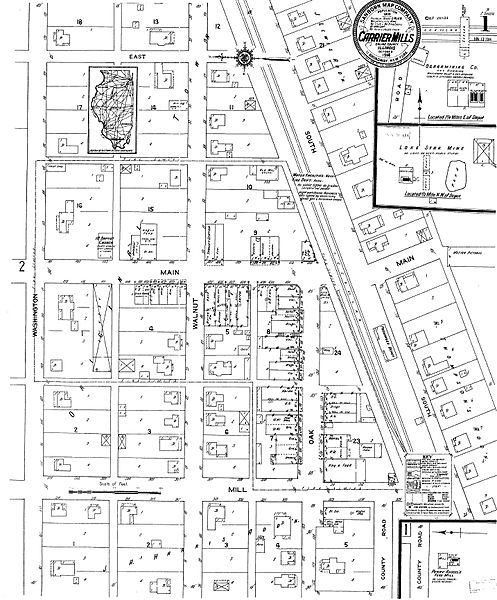 Carrier Mills IL Sanborn 1914