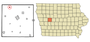 Carroll County Iowa Incorporated and Unincorporated areas Breda Highlighted.svg