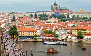 Charles Bridge (Karlův most), Vltava River, Prague, 2015