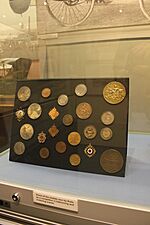 Charles Rolls driving medal at Monmouth Museum, Wales