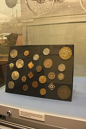 Charles Rolls driving medal at Monmouth Museum, Wales