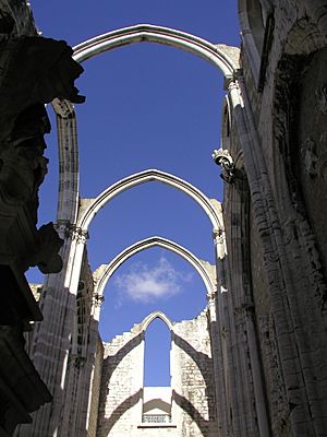 Convento do Carmo ruins in Lisbon