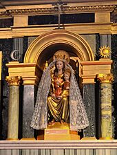 Covent Garden, Corpus Christi Catholic Church, Statue of Our Lady of Walsingham