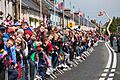 Crowd watches Barack Obama in Moneygall, Ireland