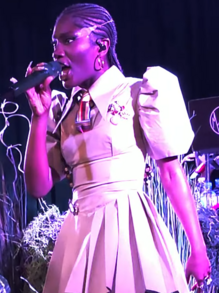 Doechii performs at the Grammy Museum (Dec 2024; 2) (cropped) (cropped)