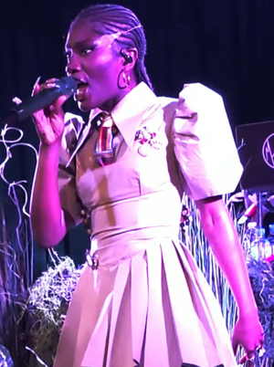 Doechii performs at the Grammy Museum (Dec 2024; 2) (cropped) (cropped)