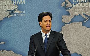 Ed Miliband speaking at Chatham House on 24 April 2015