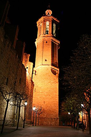 Bell tower of the Santa Eulàlia church.