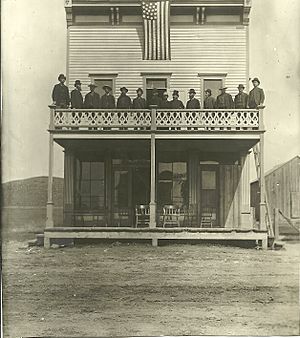 Founders of Minnesela on the Minnesela Hotel in 1889