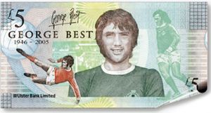 George Best commemorative issue £5 note - Ulster Bank
