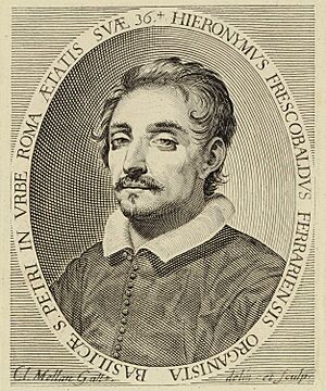 Girolamo Frescobaldi (1583-1643), engraving by Claude Mellan (1619)