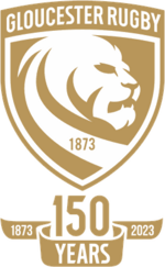 Gloucester Rugby 150 years logo (2023)