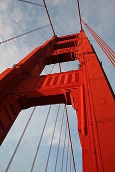 Golden Gate bridge pillar