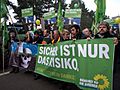 Grüne protests against nuclear energy