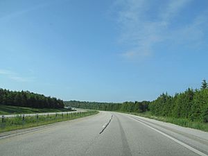I-75 north of St. Ignace Michigan