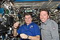 ISS-27 STS-134 Paolo Nespoli and Roberto Vittori