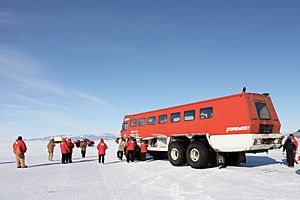 Ivan the Terra Bus, in Antarctica -e