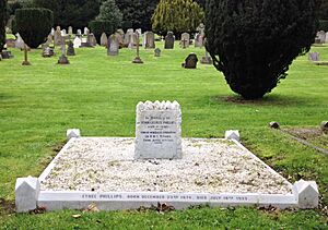 Jack Phillips' grave, Farncombe, Surrey, United Kingdom