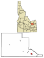 Jefferson County Idaho Incorporated and Unincorporated areas Rigby Highlighted 1667780