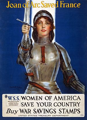 Joan of Arc WWI lithograph2