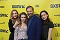 Leslie Mann, Iris Apatow, Maude Apatow and Judd Apatow at SXSW Red Carpet premiere of BLOCKERS (39852920695)
