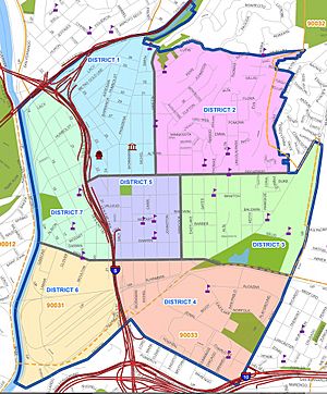 Lincoln Heights boundary map