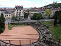 Lyon 1er - Amphithéâtre des Trois Gaules, depuis la rue des Tables Claudiennes